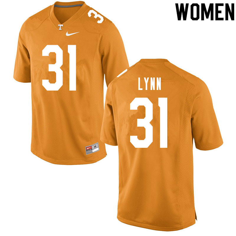 Women #31 Luke Lynn Tennessee Volunteers College Football Jerseys Sale-Orange